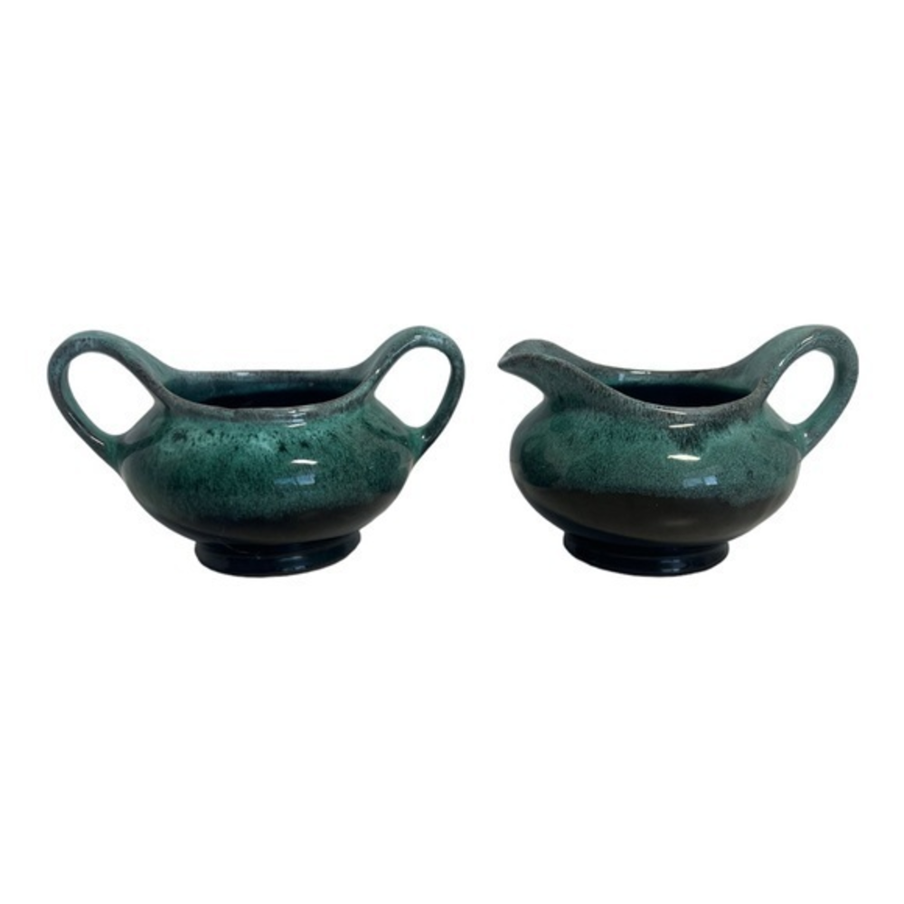 Evangeline Pottery Creamer & Sugar Bowl‎ Made in Canada #903-#904
